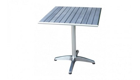 X WPC Table de bistrot 70 x 70 cm  gris 